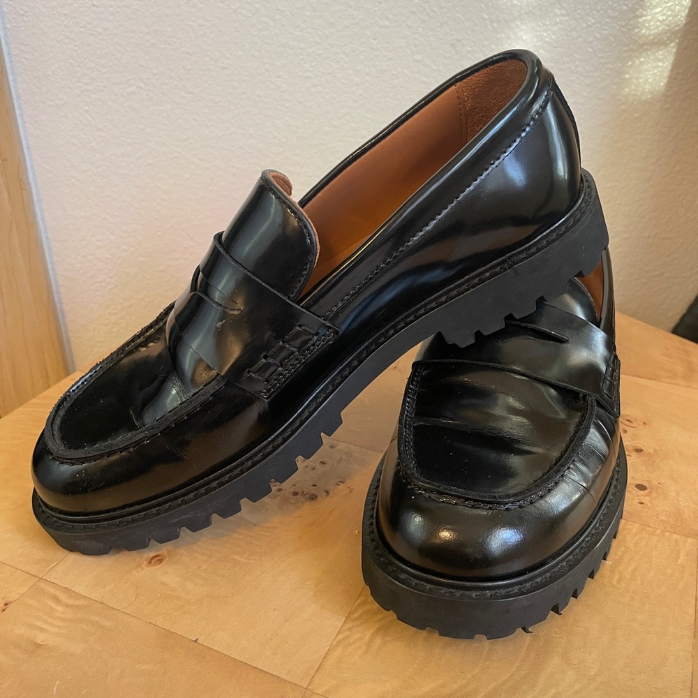 Thursday Boot Company Glossy Black Loafers